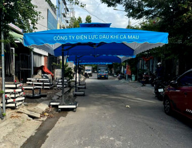 Ô lệch tâm che nắng xe ô tô 2026 tại Hà Tĩnh – Cung cấp ô lệch tâm 3,5x3,5m, 4x4m, 3mx5m giá tốt, bền đẹp toàn quốc